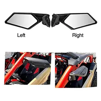 

2Pcs Motorcycle Rear View Mirrors Racing Motorcycle UTV Side Mirrors for Can Maverick X3 Max R Motor Mirror Accessories