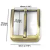 1x Metal 40mm Brushed Belt Buckle Middle Center Half Bar Buckle Leather Belt Bridle Halter Harness Fit for 37mm-39mm belt Bronze ► Photo 2/6