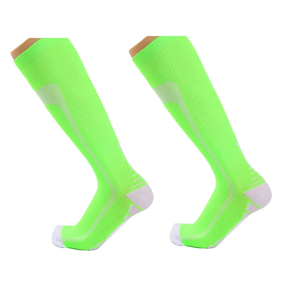 

Men Women Running Socks Sports Compression Socks Support Nylon Unisex Outdoor Racing soccer Long Pressure Stockings High