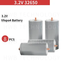 8 шт. бренд б/у 32650 4000mAh 3,2 V lifepo4 аккумуляторная батарея