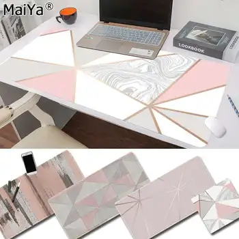 

Maiya Beautiful Anime Pink Gold White marble Laptop Computer Mousepad Rubber PC Computer Gaming mousepad