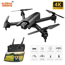 Global Drone GW106 4K Квадрокоптер Wifi FPV удерживающий высоту Квадрокоптер RC Дрон с HD камерой дроны VS XS816 E58 M70 E520 SG106
