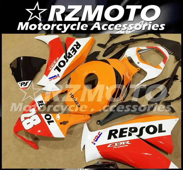 ABS мотоцикл обтекатель комплект для HONDA CBR1000RR 2012- год кузов литья под давлением Магазин № 0962