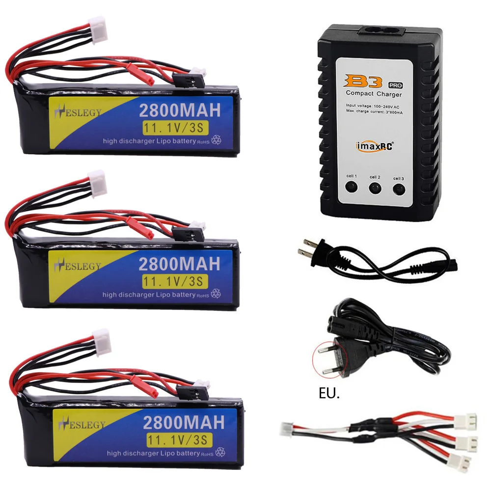 

11.1V 2800mAh 3S LiPo Battery and charger for Walkera DEVO 7 DEVO 10 DEVO12E F12E WFLY9 RadioLink AT9 AT10 Transmitter accessory