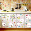 Happy Easter Bunny Egg Electrostatic Sticker Window Glass No Glue Refrigerator Sticker Home Decoration Mall Easter Wall Stickers ► Photo 2/6