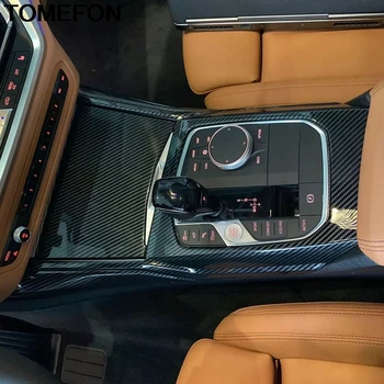 

TOMEFON For BMW 3 Series 2019 2020 Gear Shift Box Panel Control Smoke Cigarette Lighter Water Cup Holder Cover Trim Accessories