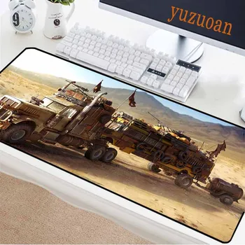 

Yuzuoan Gaming Computer Mouse Pad Big Truck Metal Features Desert Membrane Natural Rubber Non-Slip Black Lock Laptop Desk Mat
