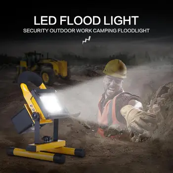 

30W portable led floodlight IP65 waterpoof led flood light Home car working emergency lighting with both household/Car Charger