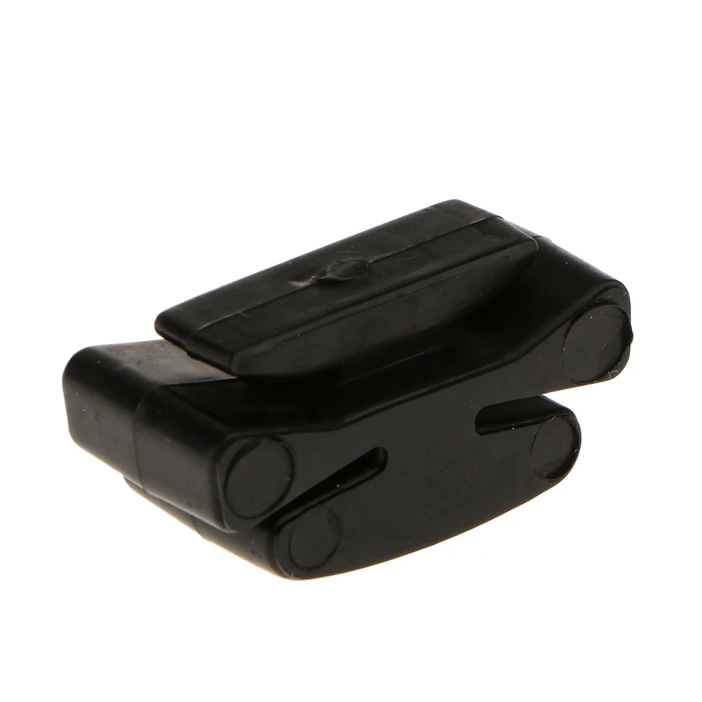 10 Pieces Black Rubber Guitar Picks Plectrums Clamp Clip Holder Case Box