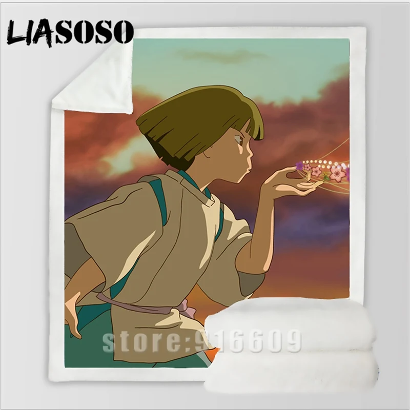 Унесенный призраками Огино чихиро Безликий диван домашнее постельное белье офис Harajuku зимнее одеяло покрывало детское одеяло для путешествий одеяло для прогулок