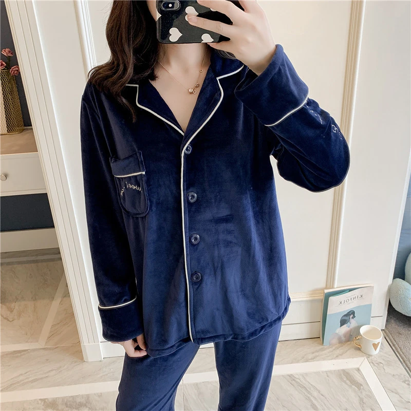 Winter pajamas ladies thick warm long-sleeved home service elegant suit pajamas party bride dressing gown халатик bathrobe