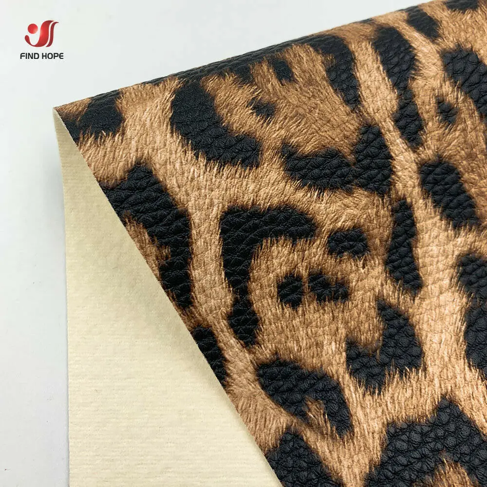 Leopard PU Leatherette Sewing Fabric Faux Leather DIY Craft Brooch Bow Handmade Earring Making Doll DIY Decor leather fabric