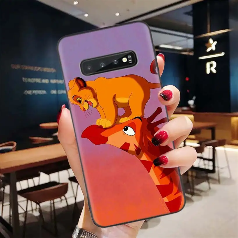 Cartoon Movie Lion King Black Case For Samsung Galaxy A50S A10S A20S A10 A20E A30 A40 3