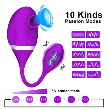 Sucking Licking Clitoris Vibrator Sex Toys for Woman Oral Sex Solo Blowjob Orgasm Vaginal Anal
