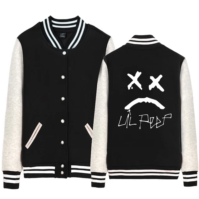 Sad Face Noose Lil Peep CRY BABY Love Tattoo Man jacket Boy Coat Baseball Fleece Autumn Winter Couple Clothes ZIIART