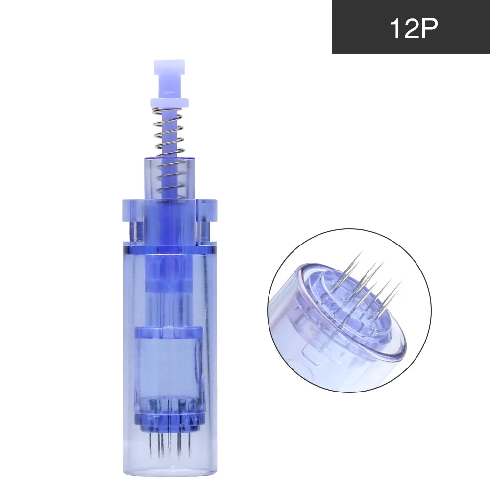 10PCS Electric Dr. Pen Needles Bayonet/ Screw 1/3/5/7/9/12/36/42 pins Nano Cartridge For Auto Micro Pen A1 A6 Tattoo Needles Needle Tip Nano MYM Microneedle