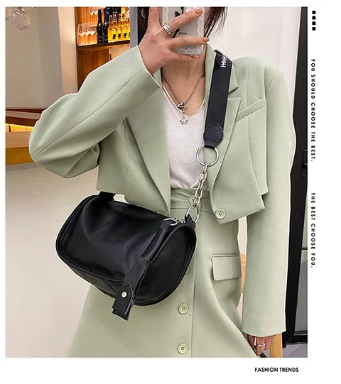 100% Genuine Leather Women Bag Natural Skin Shoulder Bags For  2021 New Shoulder Messenger Women Bag Luxury Simple Shoulder Bags