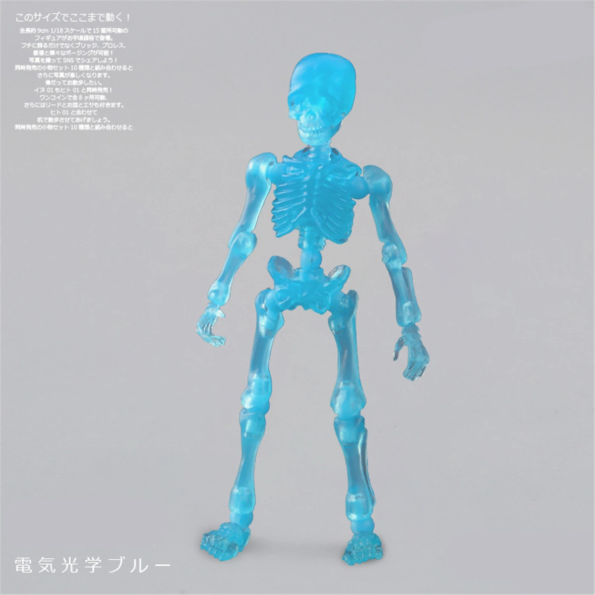Movable Mr. Bones Skeleton Human Model Skull Full Body Mini Figure Toy Halloween New Color