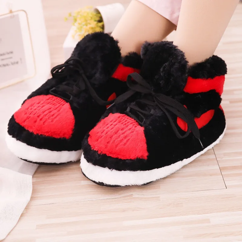 

Popular Brand Douyin Cotton Slippers Fat Shoes Couples Personality Paragraph Household Cover Heel Cotton-padded Shoes Indoor