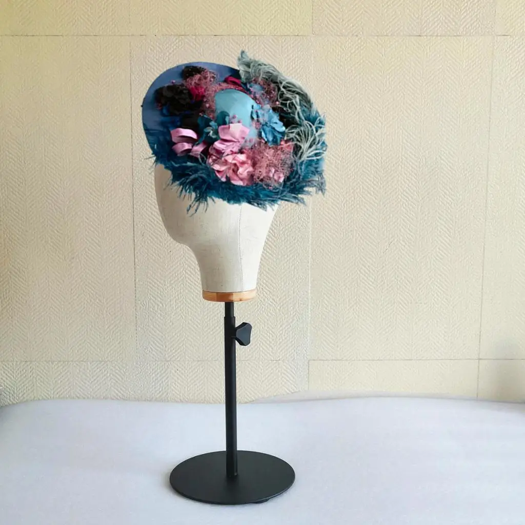 21'' Heavy Duty Wig Mannequin Head Hat Holder Toupee Hairpiece Hat Cap Holder Display Manikin with Adjustable Stand
