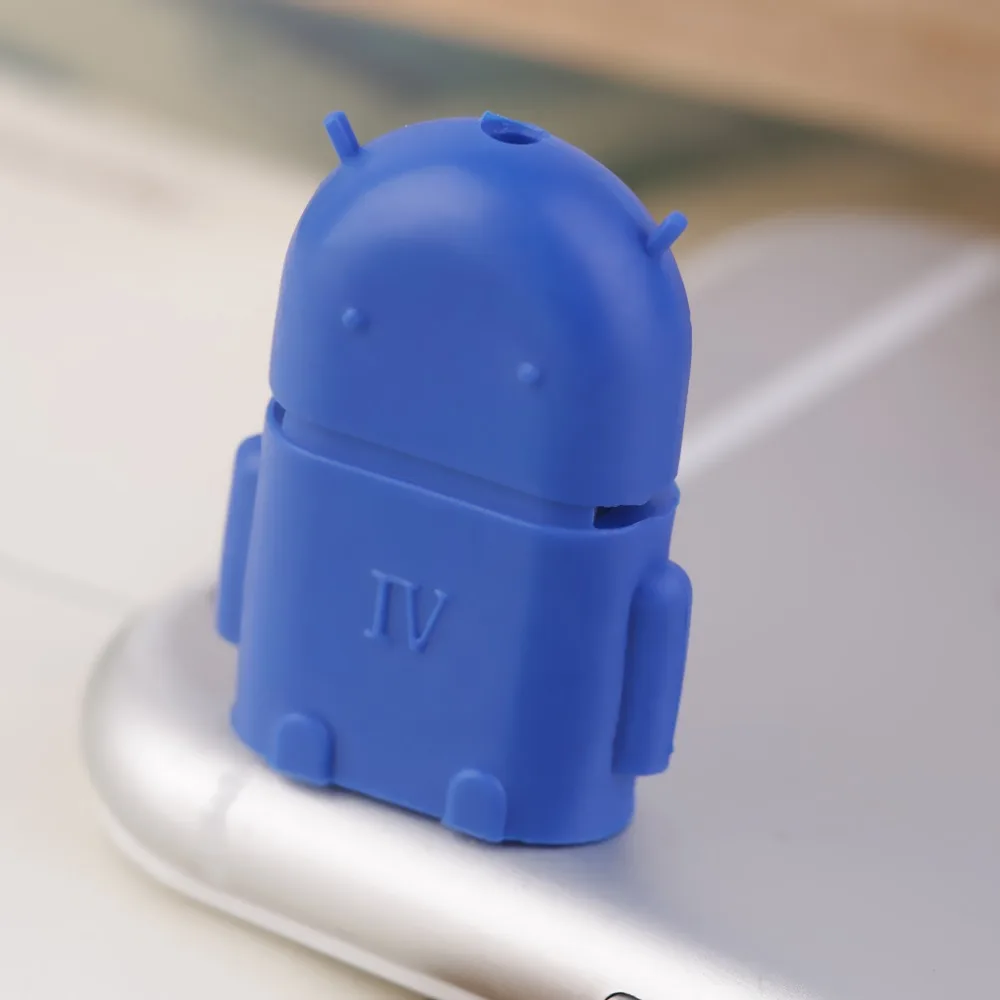 1 шт. Робот микро USB к USB 2,0 OTG адаптер конвертер для Android телефона планшета
