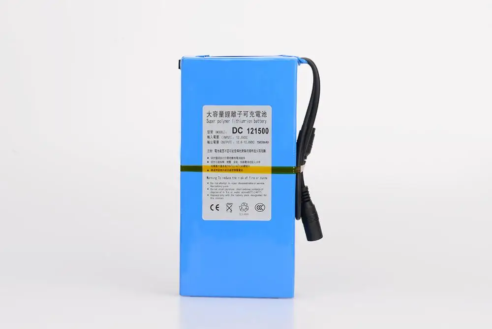 MasterFire 20 компл./лот AC/DC 12V 15000 мА/ч, Перезаряжаемые Li-Ion Батарея батареи резервного копирования для видеонаблюдения Камера Беспроводной передатчик DC 121500