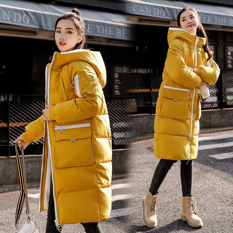 

2019 New Style Winter down Cotton Clothes Slim Fit Slimming Early Autumn-Mid-length over-the-Knee Dongdaemun Short