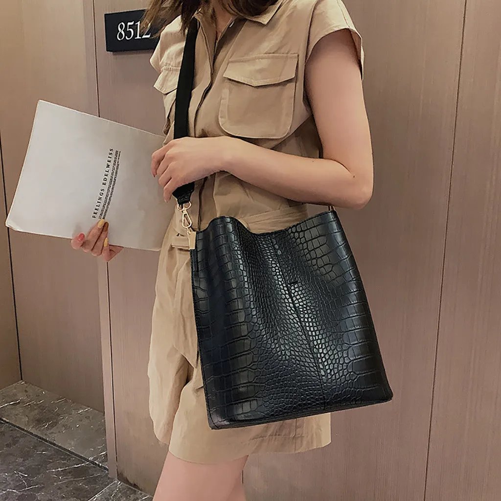 OCARDIAN handbag Fashion Stone Pattern Tote Bags For Women Handbags Women Bags Designer Hasp Shoulder Bag Handbags Sac O10