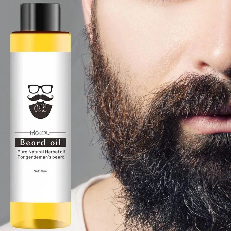 Beard Oil 30ml 100% Natural Ingredients Growth Oil For Men Beard Grooming Treatment Shiny Smoothing Care beard growth oil