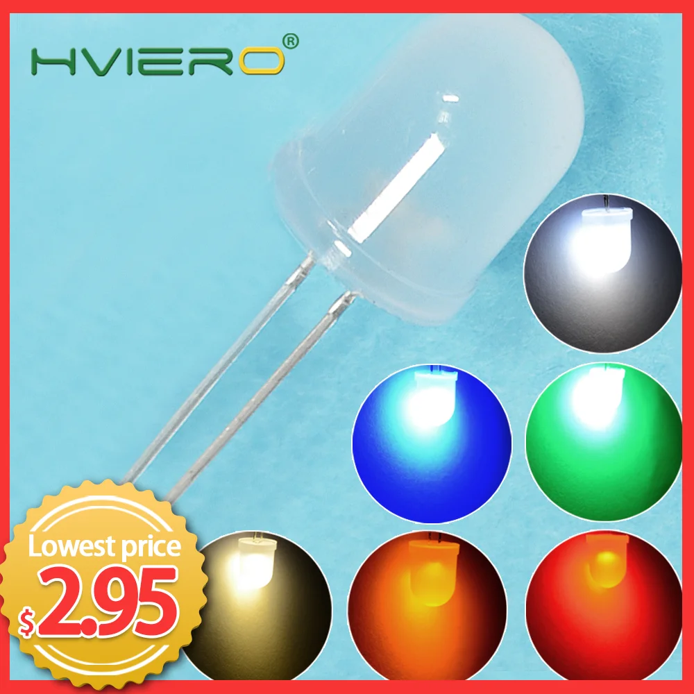 Диодная лампа 10 мм 5 6 в 1 9 3 4 В 50 шт.|light led|light led lightlight light blue |