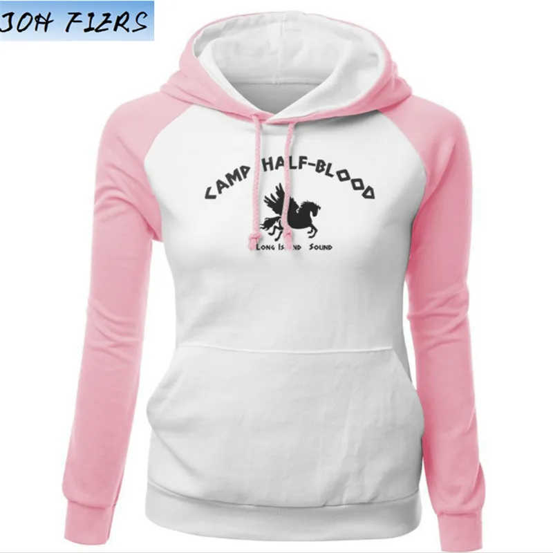 

Hoody For Female 2019 New Autumn Fleece Winter Sweatshirts Print Camp Half Blood Demigods Animal Kawaii Women's Tracksuits Kpop