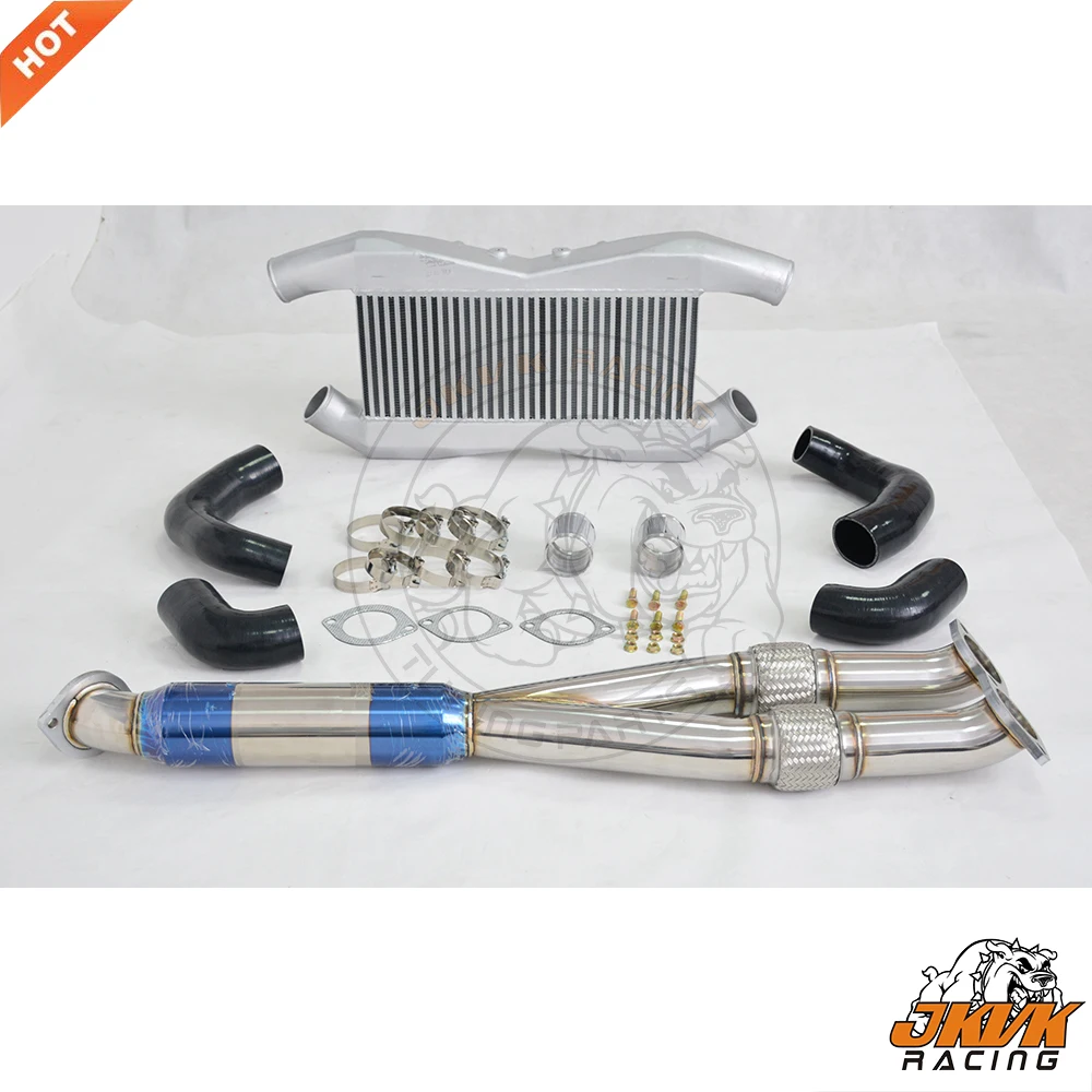 JKVK RACING GT R R35 Y Pipe 09-12 Tianium Downpile GT-R R35 Переднее Крепление интеркулер производительность интеркулер