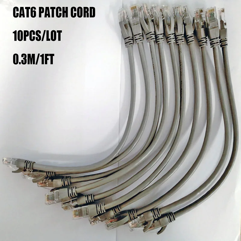 10 шт./лот 0 5 фута 65 1 Лидер продаж CAT6 UTP круглый кабель Ethernet кабели Сетевой провод RJ45