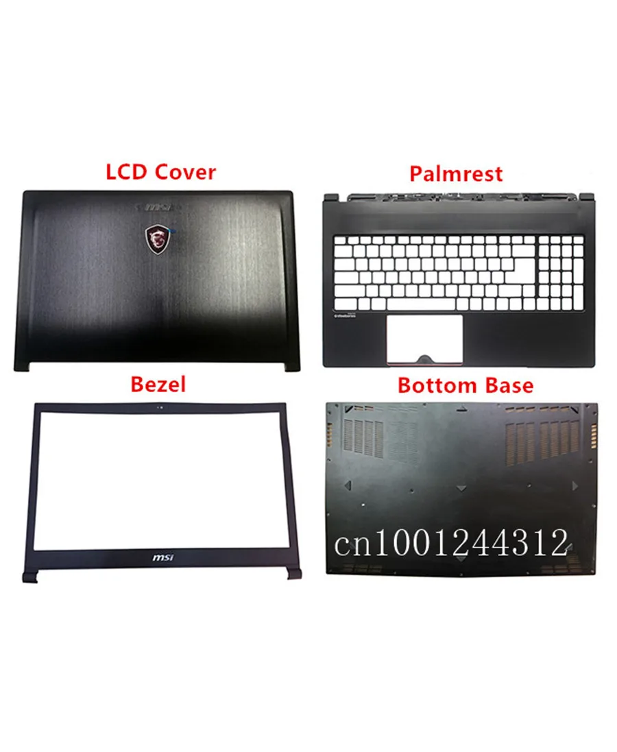 A B C D shell 2 New Original For MSI GS63 GS63VR LCD Back Cover Bezel Palmrest Bottom Base Case 3076K3D211 3076K3D212 3076K2A215 3076K1B213 - Цвет: A B C D shell 2