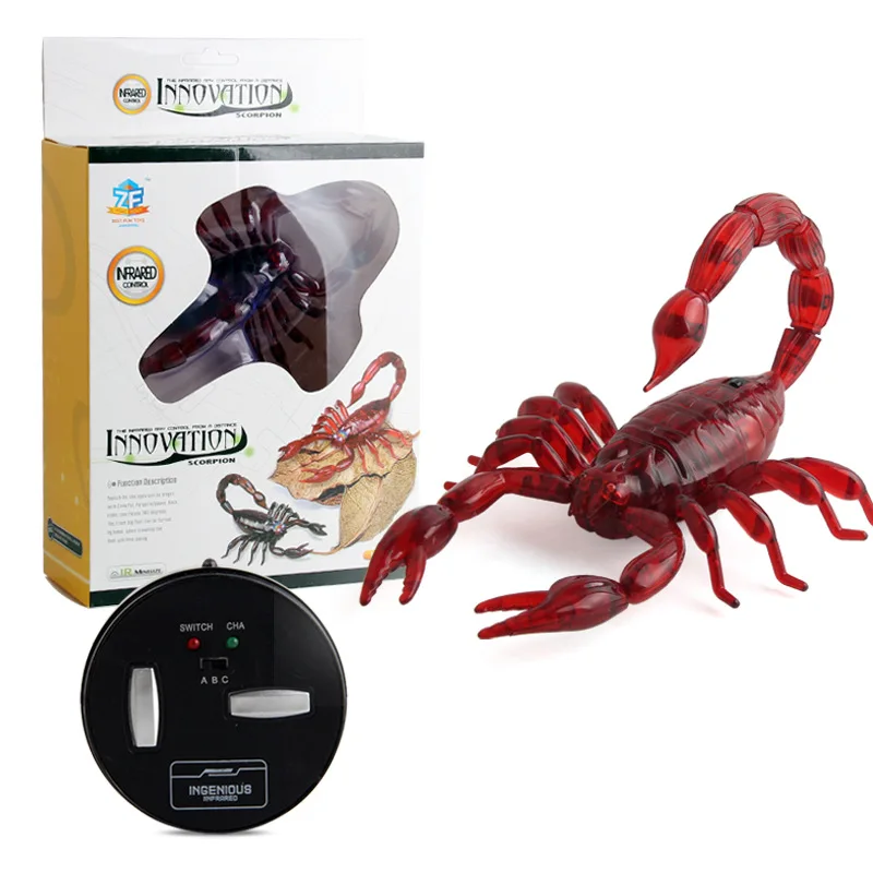 RC Scorpion дистанционное управление насекомые игрушки Новинка Электрическая инфракрасная индукция реалистичные рептилии хитрые игрушки