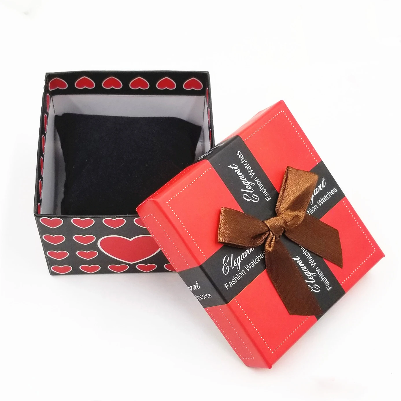 1PC New 9.0cm*9.0cm*6cm Colored box Watch Box High Quality Gift Bow Tie Paper Packing Silk Cotton Carton Multicolor | Дом и сад