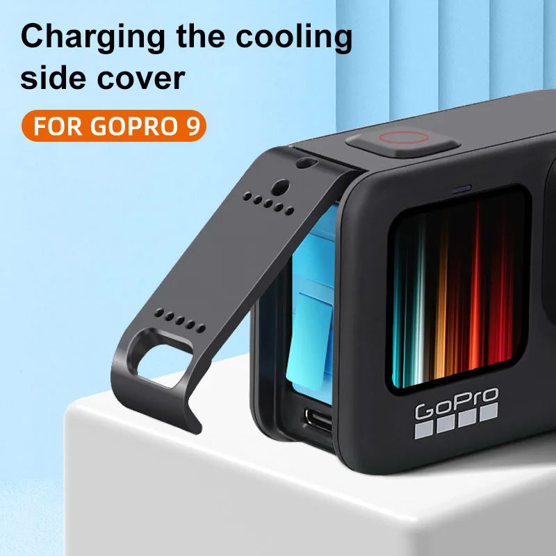 

For GoPro 9 Battery Side Cover Lid Removable Easy Type-C Charging Cover Port For GoPro Hero 9 Black