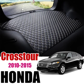 

Leather Car Trunk Mat For Honda Crosstour 2010-2015 Trunk Boot Mat Cargo Liners Accord Crosstour Tray Slip Rear EX-L Liner Pad