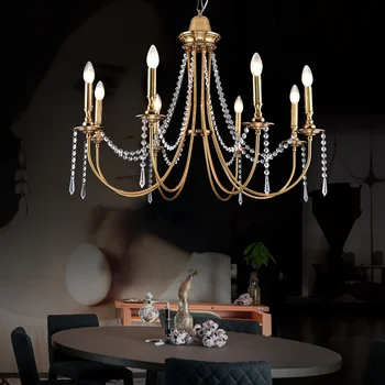 

Luxury Modern Chandelier Iron Crystal LED Chandeliers Indoor Chandelier Lighting Living Room Kitchen Bedroom Loft Light Fixture
