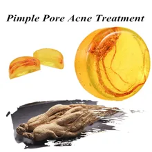 

Handmade Pimple Pore Acne Treatment Face Care Wash Basis Moisturizing Anti Fungus Revitalizing Ginseng Soap