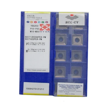 

Original ZCC SEET120308PER-PM YBG202 SEET 120308 PER PM SEET120308 Milling Cutter Turning Lathe Tools CNC Cutter Carbide Inserts