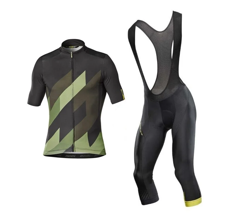 Cycling Sets Высокое качество для велоспорта Mavic наборы Велоспорт Джерси короткий рукав Джерси нагрудник шорты комплект Cosmic Elite 3/4 Лето Велоспорт комбинезон - Цвет: Cycling Sets