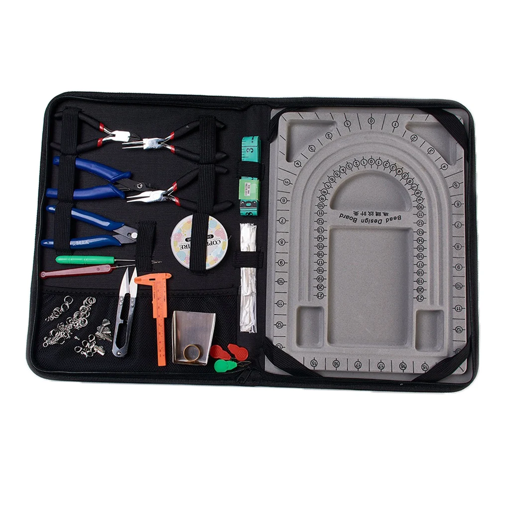

DIY Jewellery Making Kit Starter Tool Pliers Set Beads Findings Jewelry Repair