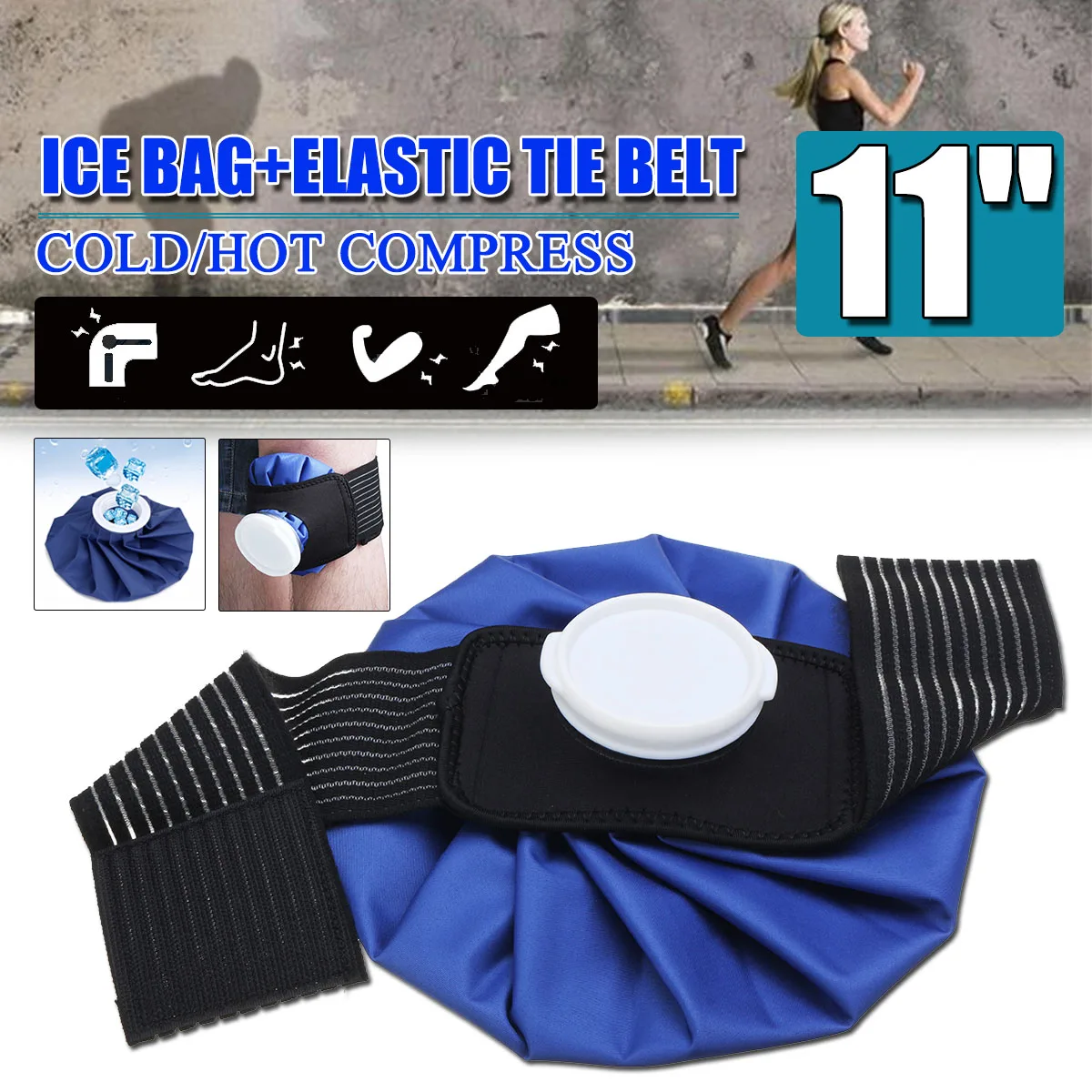Belt-Set Ice-Bag-Pack Knee-Head First-Aid Leg-Injury Pain-Relief Reusable Health-Care