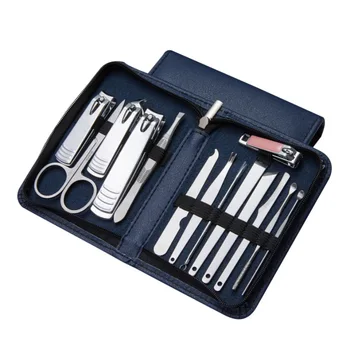 

Stainless Steel Fashion Manicure Pedicure Set With Case Nails Clipper Kit Travel Home Nail Care Tools 20pcs