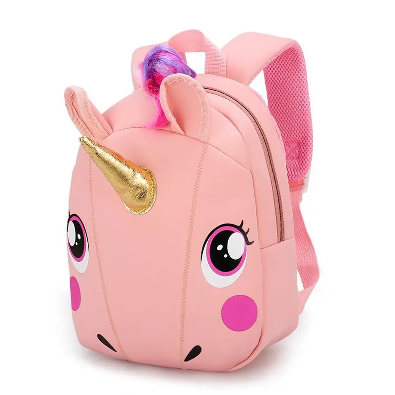 School-Bag Backpack Unicorn Neoprene-Bag Anti-Lost Kindergarten Toddler Kids Baby Child