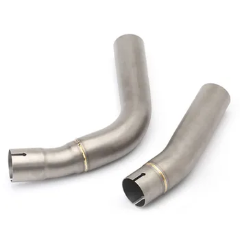 Motorcycle Exhaust Muffler Mid Connecting Link Pipe for Yamaha YZF R1 2009-2014