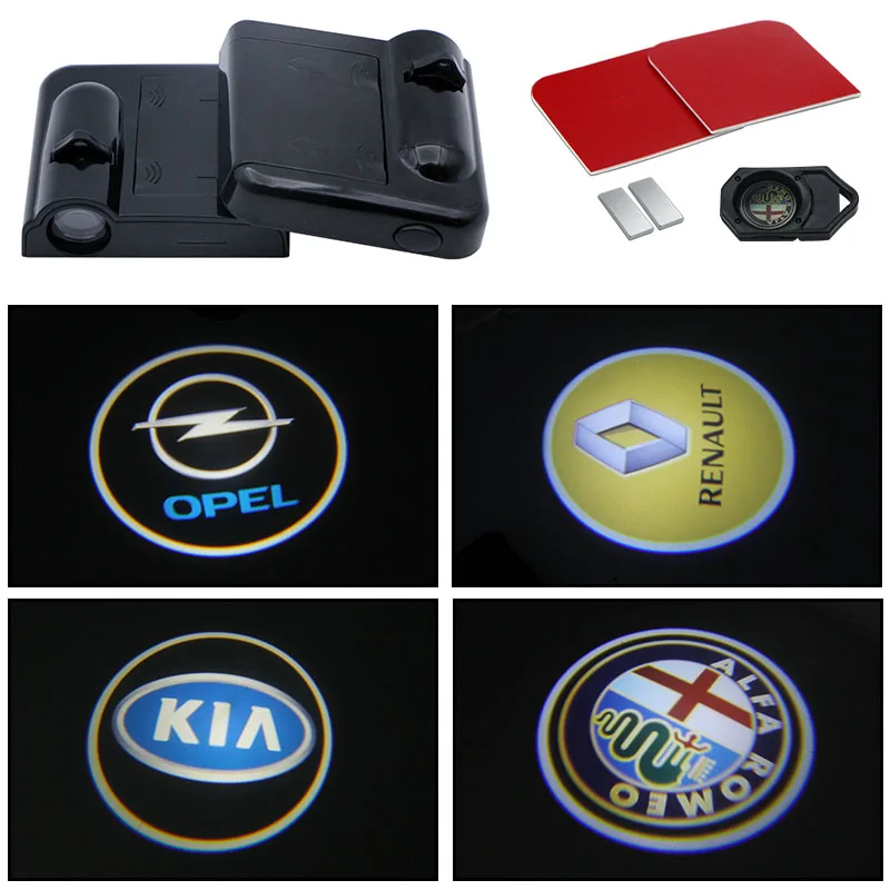 

2pcs LED Car Door Courtesy Light Projector For Ford Focus 2 3 1 Fiesta MK1 MK2 MK3 MK4 MK5 MK6 MK7 Fusion Ranger Auto Goods