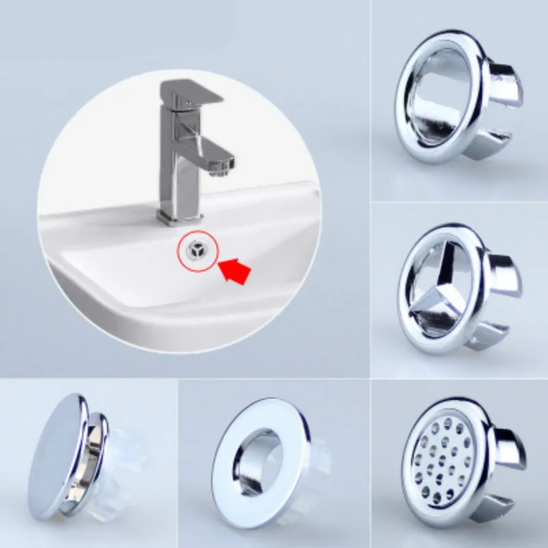 

1Pcs Sink Hole Round Overflow Cover Ceramic Pots Basin Sink Overflow Covers Kitchen Hotels Bathroom Accessories Dropshipping@1