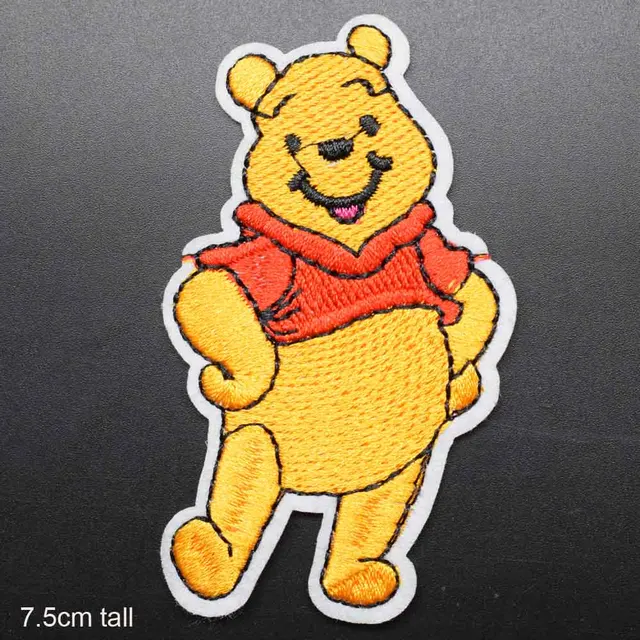 Disney Winnie The Pooh Piglet Eeyore Iron On Embroidered Clothes Patches For Girl Woman Clothing Stickers Garment Wholesale 2